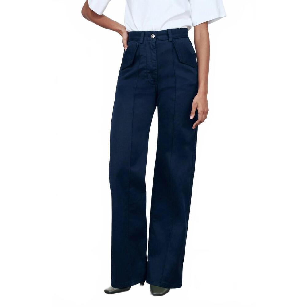 NEW RUADH odette straight leg pants in navy